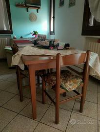 Tavolo da cucina in legno 180x90