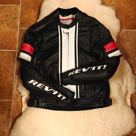 Revit giacca moto in pelle tg  50