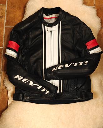 Revit giacca moto in pelle tg  50