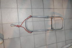 Scaletta in alluminio per gommone con 2+1 gradini