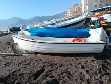 Barca in vetroresina con motore