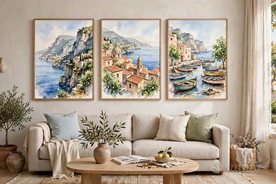 Tris Quadri Sicilia Arvelia 90x60