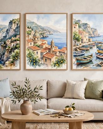 Tris Quadri Sicilia Arvelia 90x60