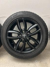 Cerchi in lega 17 neri mini countryman con gomme