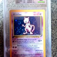 Mewtwo 10/102 🇮🇹 BGS 8 POKÉMON Set Base - 1° ed.