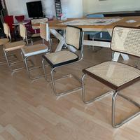 Sedie cesca Marcel Breuer set di 4 sedie bauhaus