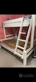 Letto a castello matrimoniale separabile