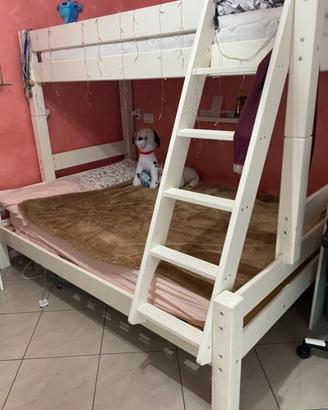 Letto a castello matrimoniale separabile