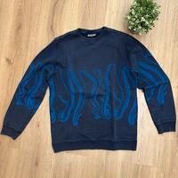 Felpa Octopus blu tentacoli L