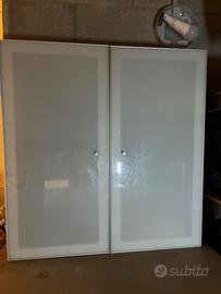 Armadietto bagno antine in vetro