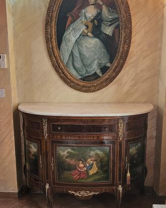Set Arredo Classico: Consolle Luigi XVI + Quadro O