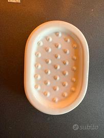 PORTASAPONE APPOGGIO IN CERAMICA BIANCA