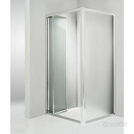 box doccia 80x110 vetro opaco a soffietto.