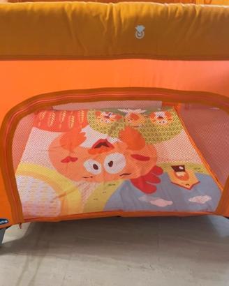 Box Chicco arancione + materassino