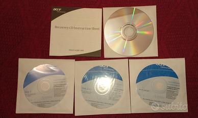 Cd ripristino sistema operativo XP Acer e Linux Hp