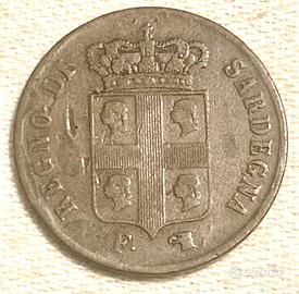 Regno di Sardegna -5 Centesimi (1842) - RARA - qBB