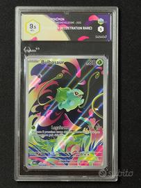 Bulbasaur 133/132 ITA GRAAD 9.5 Illustration Rare