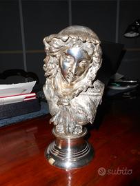 Statua damina in argento 800