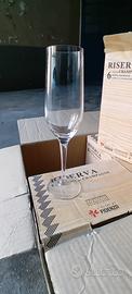 Calici Flûte Champagne Vetri di Fidenza Set 24 pz
