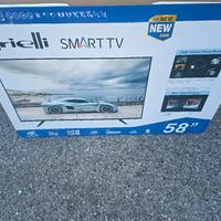 tv 58 pollic smart con la scatola come nuova 