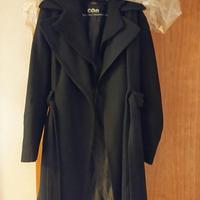 cappotto nero conbipel taglia 44