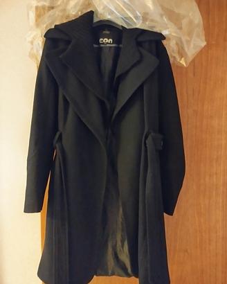 cappotto nero conbipel taglia 44
