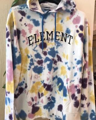 Felpa cappuccio Element uomo Tg. M multicolor