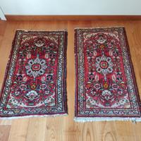 Coppia di tappeti persiani antichi rossi