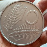 fermacarte 10 lire italiana 