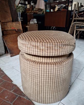Pouff poggiapiedi vintage anni 70