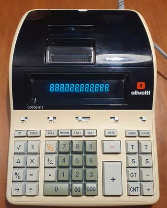 calcolatrice da tavolo Olivetti Logos 812