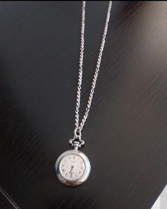 Orologio a cipolla Scott Vintage e catena argento 