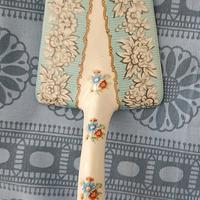 paletta per dolci vintage in ceramica