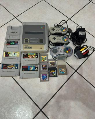 Super Nintendo Snes Pal + accessori e giochi