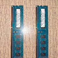 4 banchi 6 GB di RAM DDR3 desktop come nuove