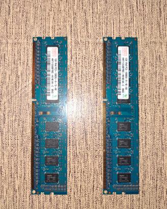 4 banchi 6 GB di RAM DDR3 desktop come nuove