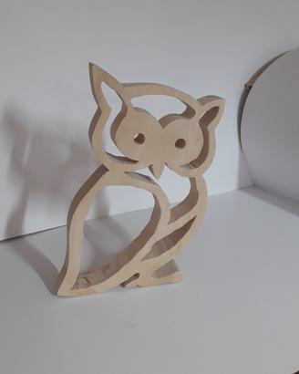Gufo in legno