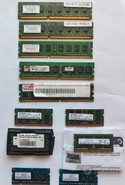 Memoria RAM di varia grandezza da testare 