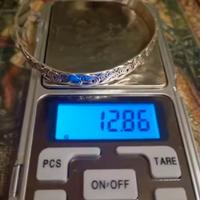 braccialetto a onde in argento 