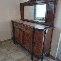 credenza antiquariato con specchiera