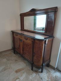 credenza antiquariato con specchiera