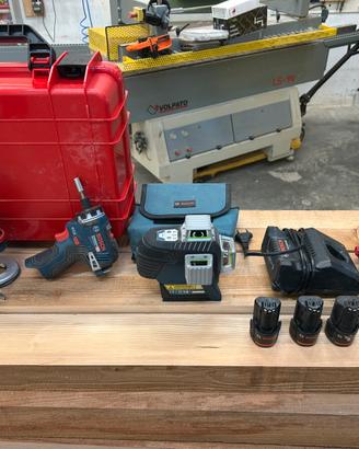 Kit bosch 12v laser avvitatore refilatore