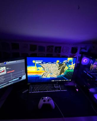set-up gaming/simulatore/studio/lavoro pc