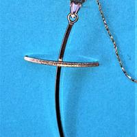 CATENINA IN ORO BIANCO E CROCE STILIZZATA