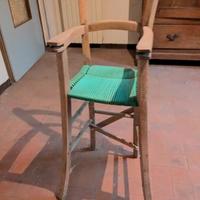 Seggiolone legno antico