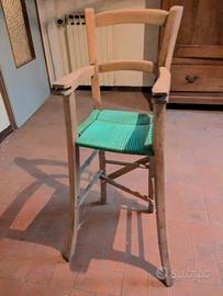 Seggiolone legno antico
