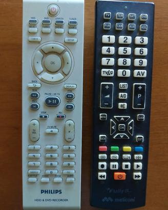 2 telecomandi vari Philips e Meliconi 