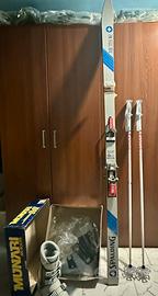 Sci Spalding vintage + attacchi,racchette e boots
