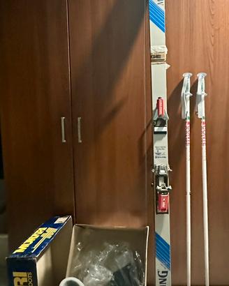 Sci Spalding vintage + attacchi,racchette e boots