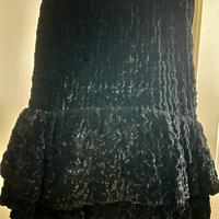 GONNA ELEGANTE IN VELLUTO NERO TG 42